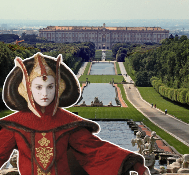 The Royal Palace of Caserta. Star Wars: Episode II. Disney (Lucasfilm)