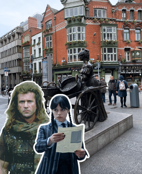Estatua Molly Malone. Miércoles y Braveheart